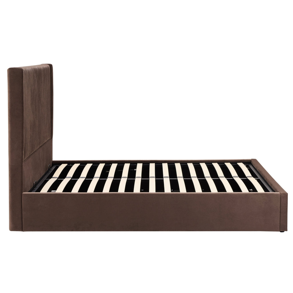 Dusklia - Melrose Ottoman Storage Bed - Cappuccino