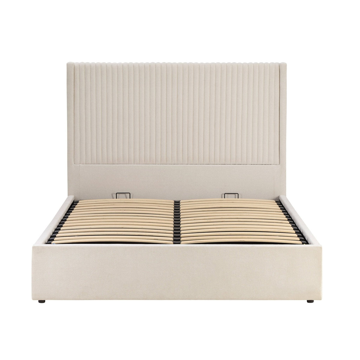 Dusklia - Melrose Ottoman Storage Bed - Chenille Ivory