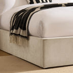Dusklia - Melrose Ottoman Storage Bed - Chenille Ivory