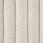 Dusklia - Melrose Ribbed Ottoman Storage Bench - Chenille Ivory
