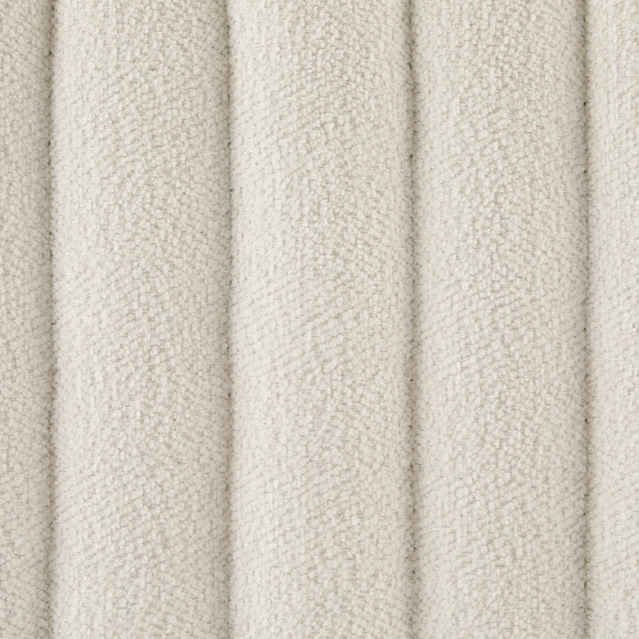 Dusklia - Melrose Ribbed Ottoman Storage Bench - Chenille Ivory