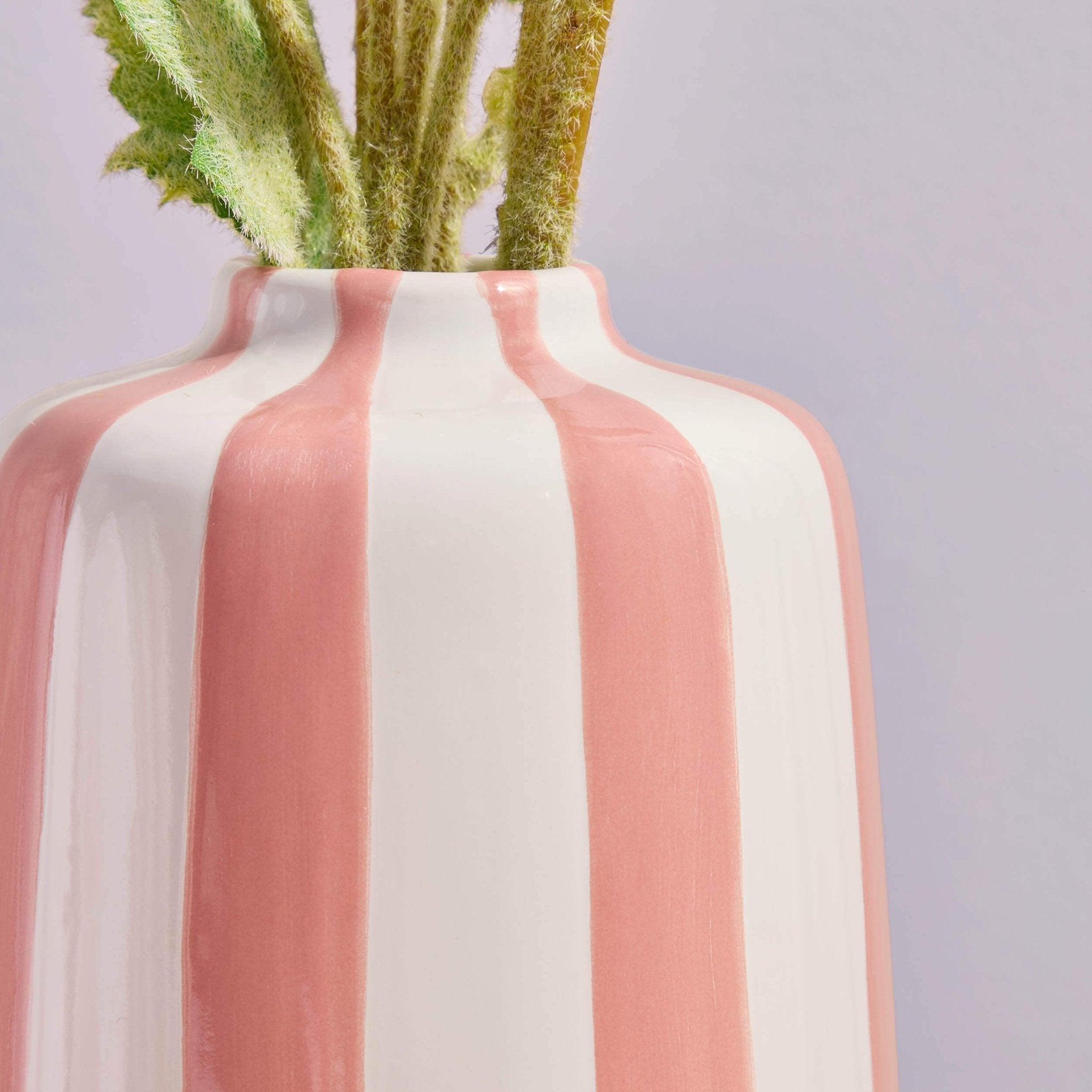Dusklia - Meya Stripe Vase - Pink
