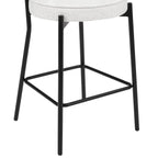 Dusklia - Mia Set of 2 Barstool - Ivory Boucle