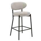 Dusklia - Mia Set of 2 Barstool - Taupe Boucle