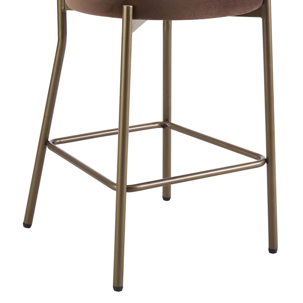 Dusklia - Mia Set of 2 Barstools - Cappuccino