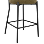 Dusklia - Mia Set of 2 Barstools - Chenille Olive
