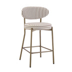 Dusklia - Mia Set of 2 Barstools - Chocolate Stripe