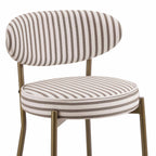 Dusklia - Mia Set of 2 Barstools - Chocolate Stripe