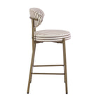 Dusklia - Mia Set of 2 Barstools - Chocolate Stripe