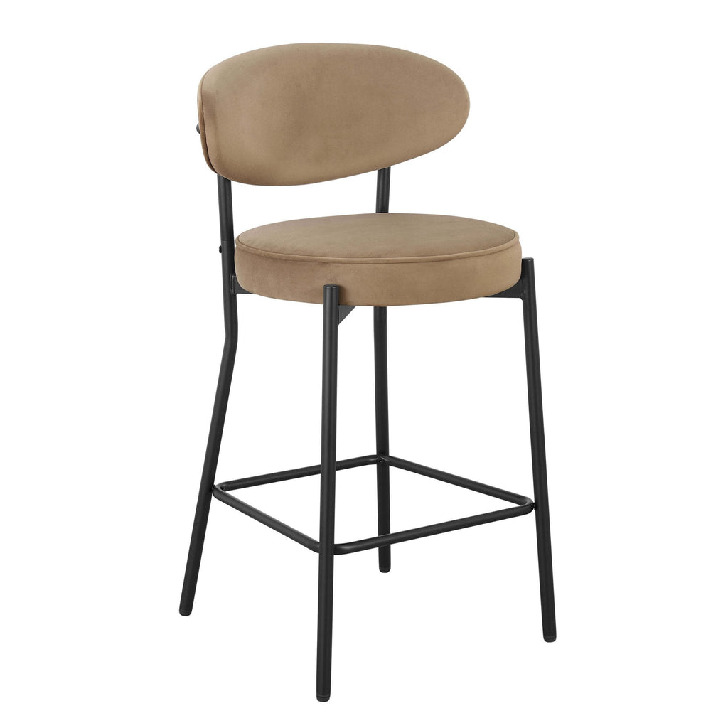 Dusklia - Mia Set of 2 Barstools - Latte