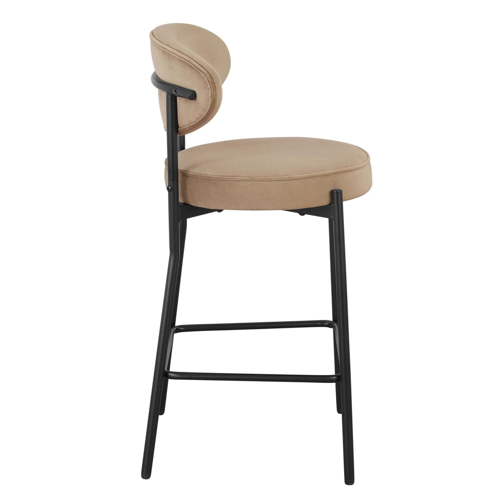 Dusklia - Mia Set of 2 Barstools - Latte