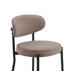 Dusklia - Mia Set of 2 Barstools - Matte Velvet - Sand