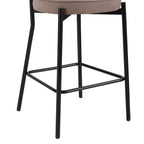 Dusklia - Mia Set of 2 Barstools - Matte Velvet - Sand