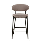 Dusklia - Mia Set of 2 Barstools - Matte Velvet - Sand