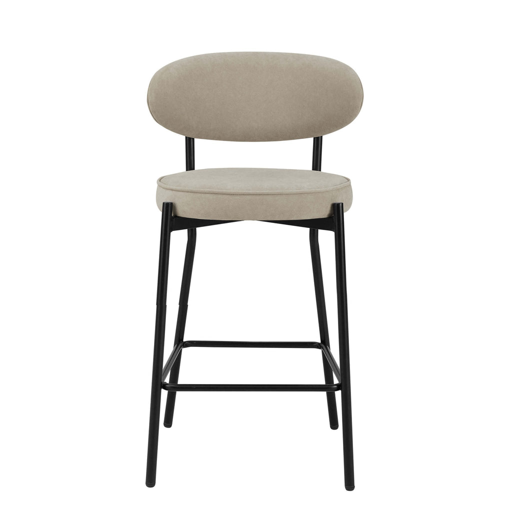 Dusklia - Mia Set of 2 Barstools - Stone
