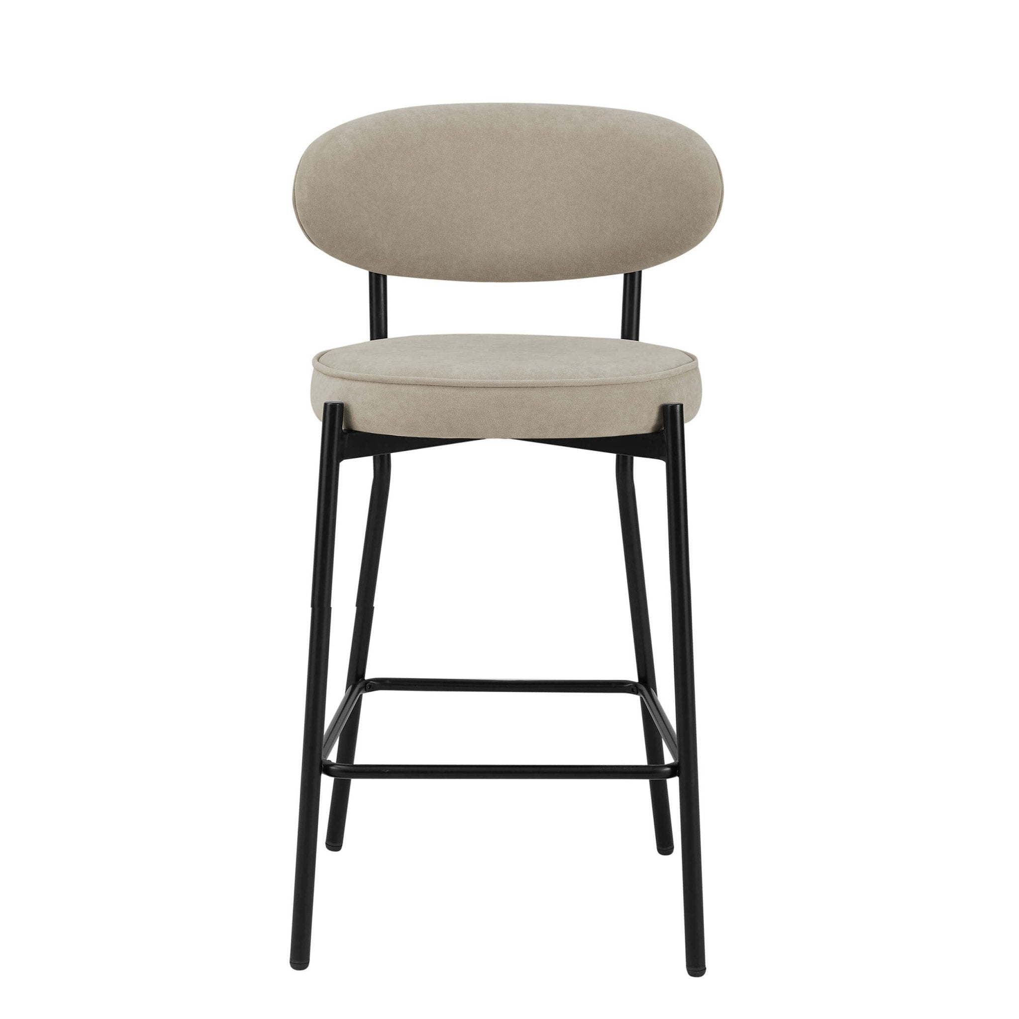 Dusklia - Mia Set of 2 Barstools - Stone