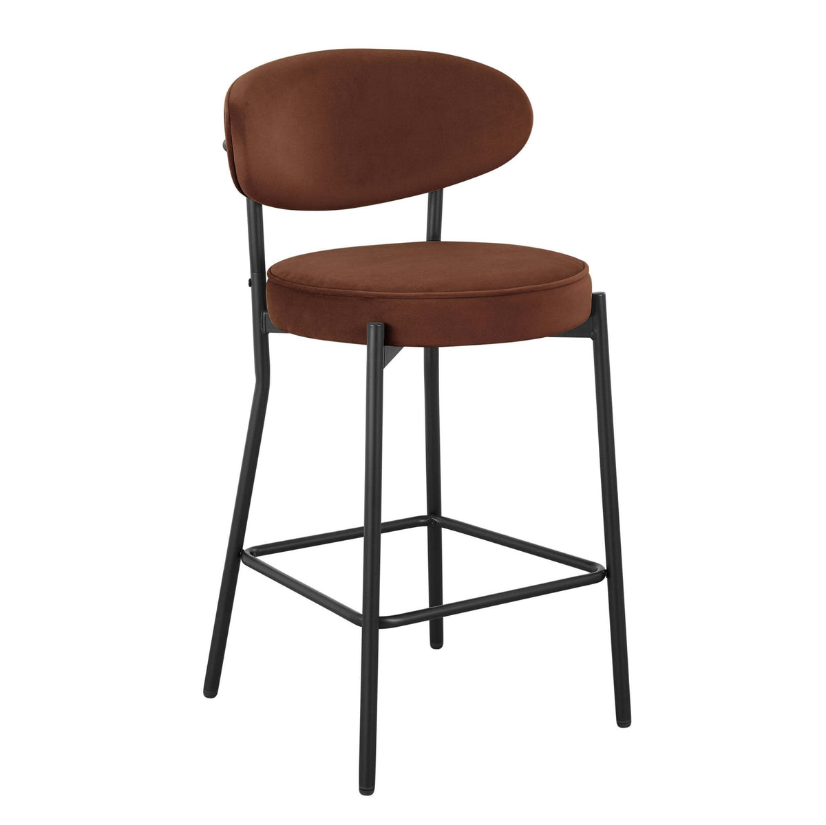 Dusklia - Mia Set of 2 Barstools - Terracotta