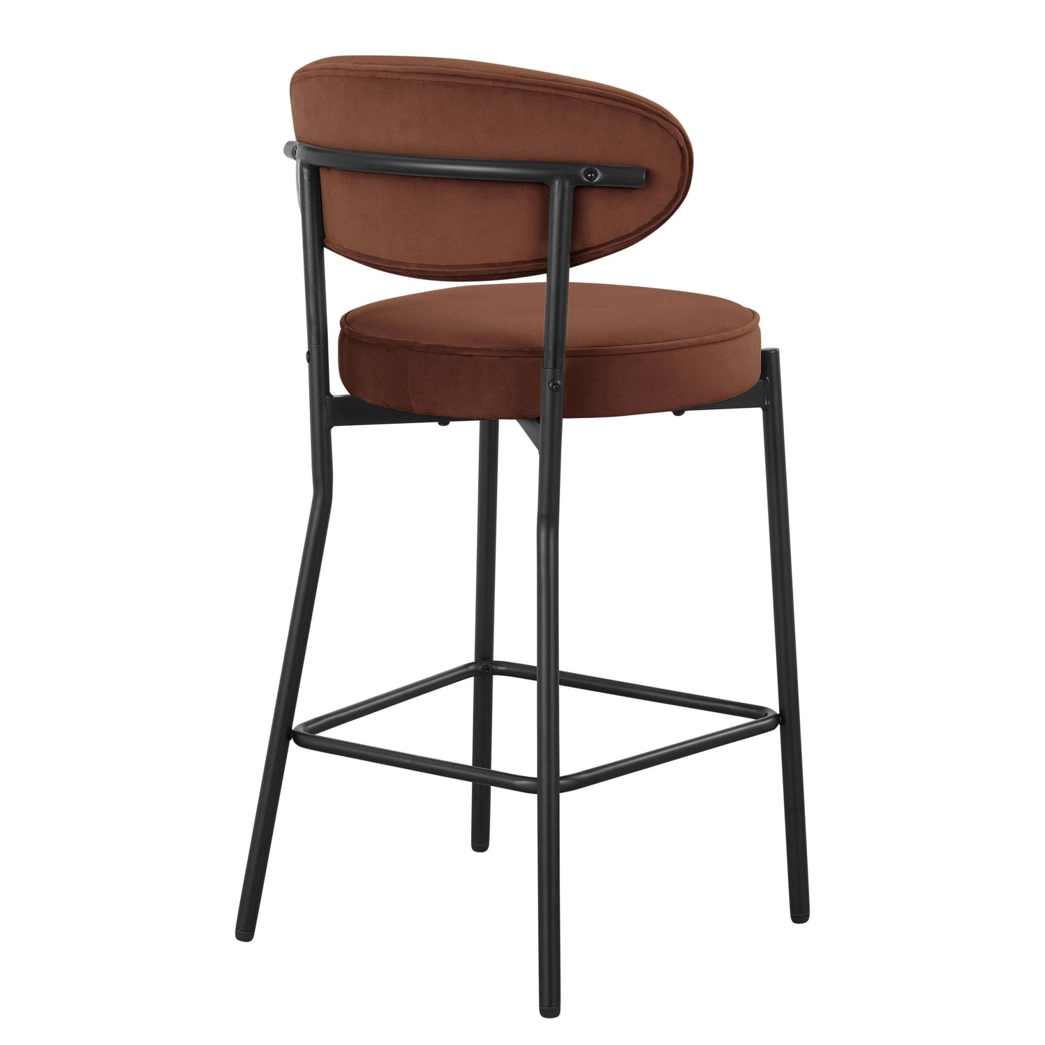 Dusklia - Mia Set of 2 Barstools - Terracotta