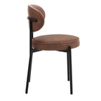 Dusklia - Mia Set of 2 Dining Chair - Faux Leather Tan