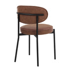 Dusklia - Mia Set of 2 Dining Chair - Faux Leather Tan