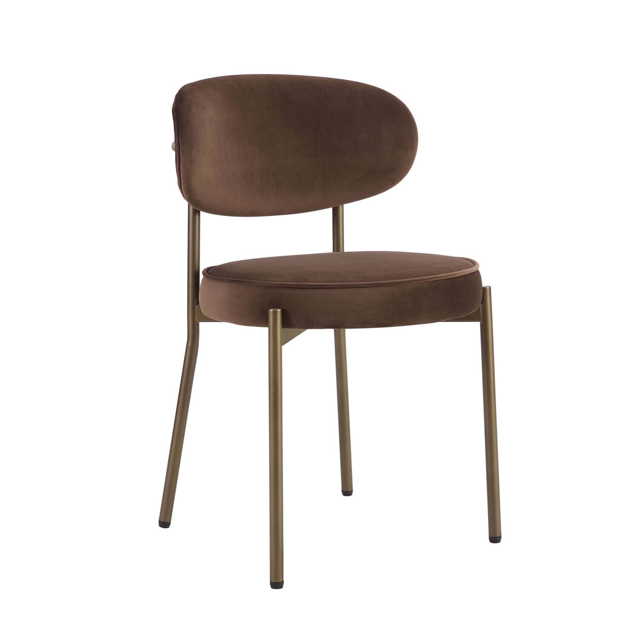Dusklia - Mia Set of 2 Dining Chairs - Cappuccino
