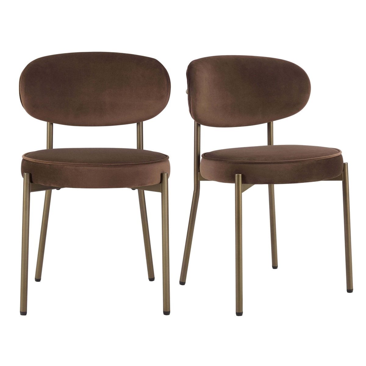 Dusklia - Mia Set of 2 Dining Chairs - Cappuccino