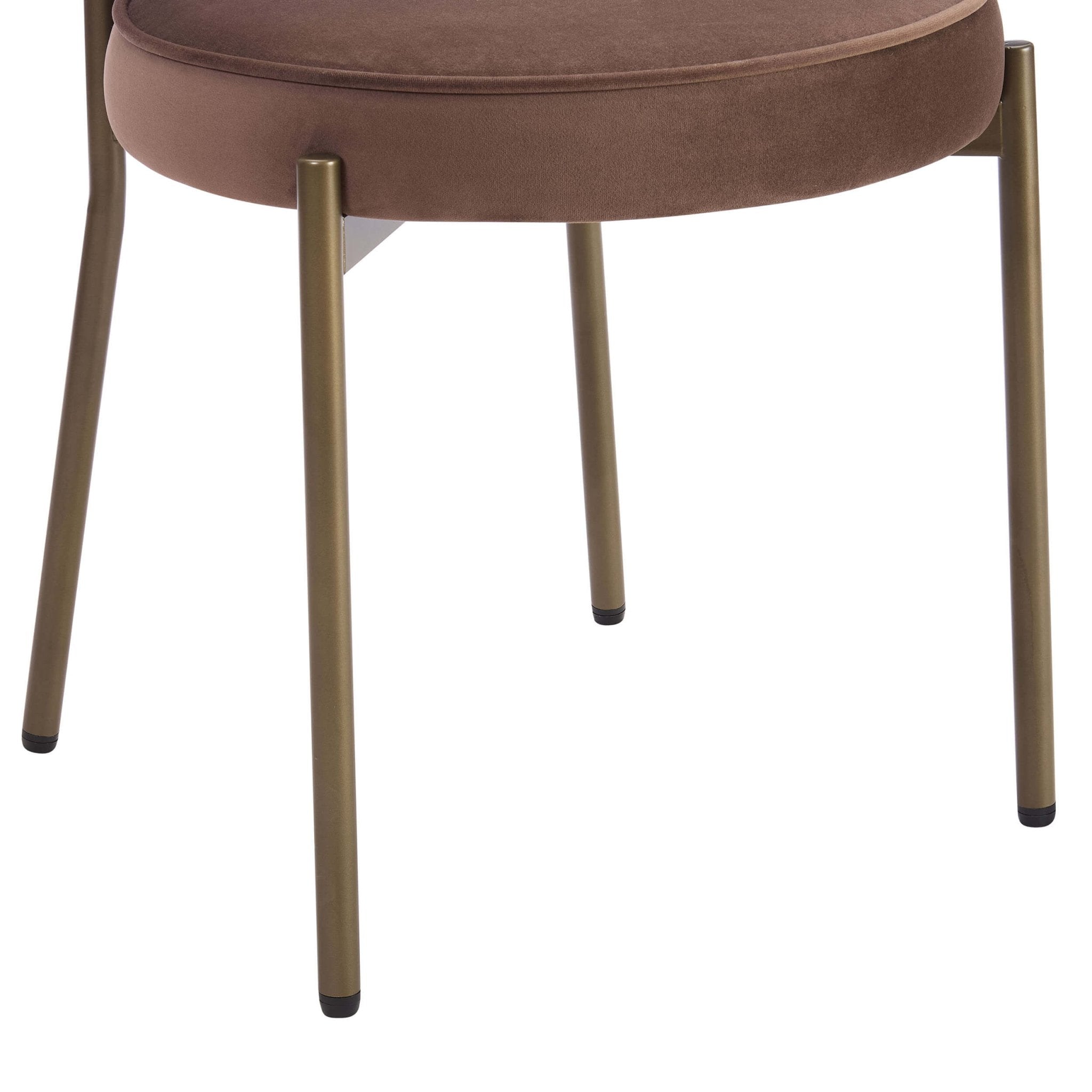 Dusklia - Mia Set of 2 Dining Chairs - Cappuccino