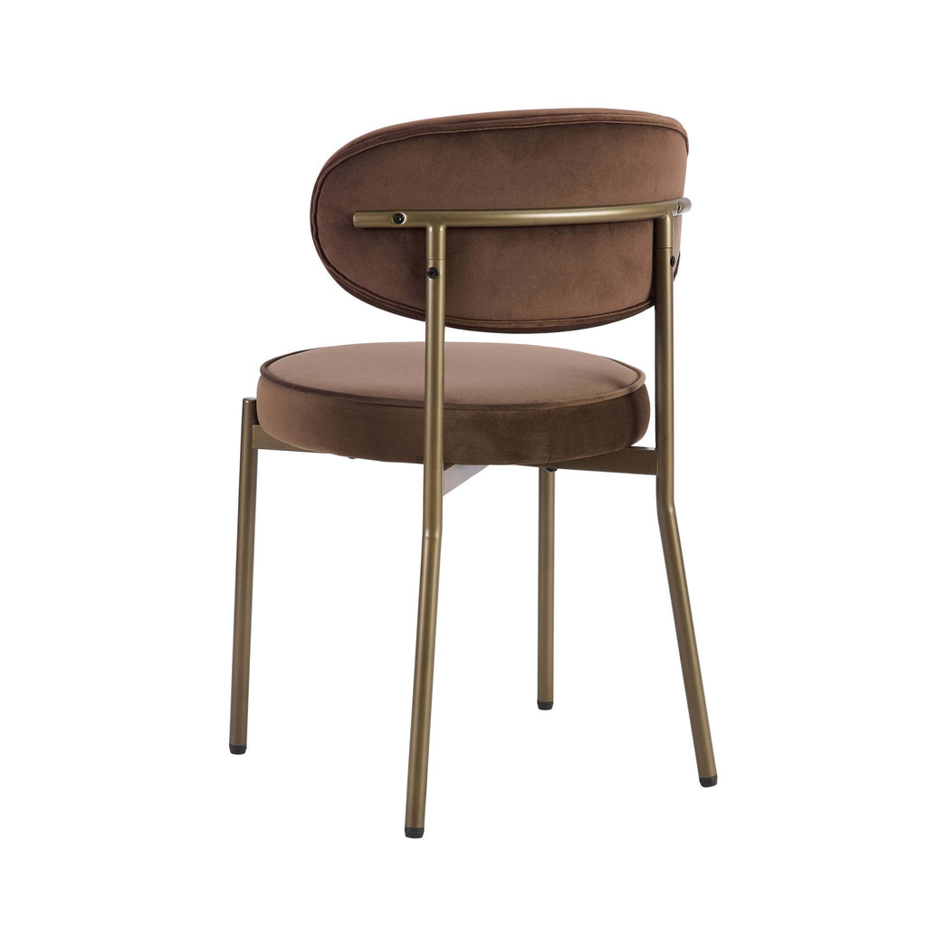Dusklia - Mia Set of 2 Dining Chairs - Cappuccino