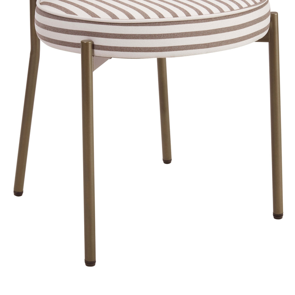 Dusklia - Mia Set of 2 Dining Chairs - Chocolate Stripe