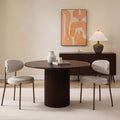 Dusklia - Mia Set of 2 Dining Chairs - Chocolate Stripe