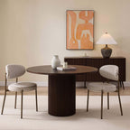 Dusklia - Mia Set of 2 Dining Chairs - Chocolate Stripe