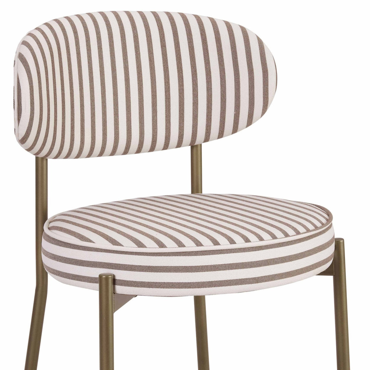 Dusklia - Mia Set of 2 Dining Chairs - Chocolate Stripe
