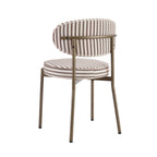 Dusklia - Mia Set of 2 Dining Chairs - Chocolate Stripe