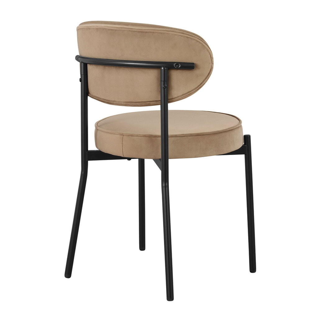 Dusklia - Mia Set of 2 Dining Chairs - Latte