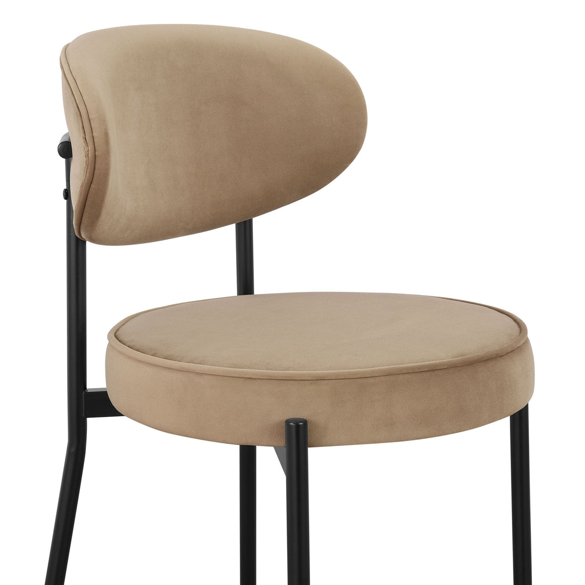 Dusklia - Mia Set of 2 Dining Chairs - Latte