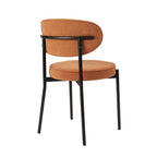 Dusklia - Mia Set of 2 Dining Chairs - Matte Velvet - Burnt Orange