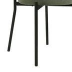 Dusklia - Mia Set of 2 Dining Chairs - Matte Velvet - Sage Green
