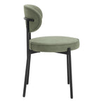 Dusklia - Mia Set of 2 Dining Chairs - Matte Velvet - Sage Green