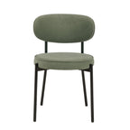 Dusklia - Mia Set of 2 Dining Chairs - Matte Velvet - Sage Green