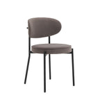 Dusklia - Mia Set of 2 Dining Chairs - Matte Velvet - Taupe