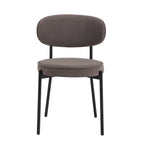 Dusklia - Mia Set of 2 Dining Chairs - Matte Velvet - Taupe