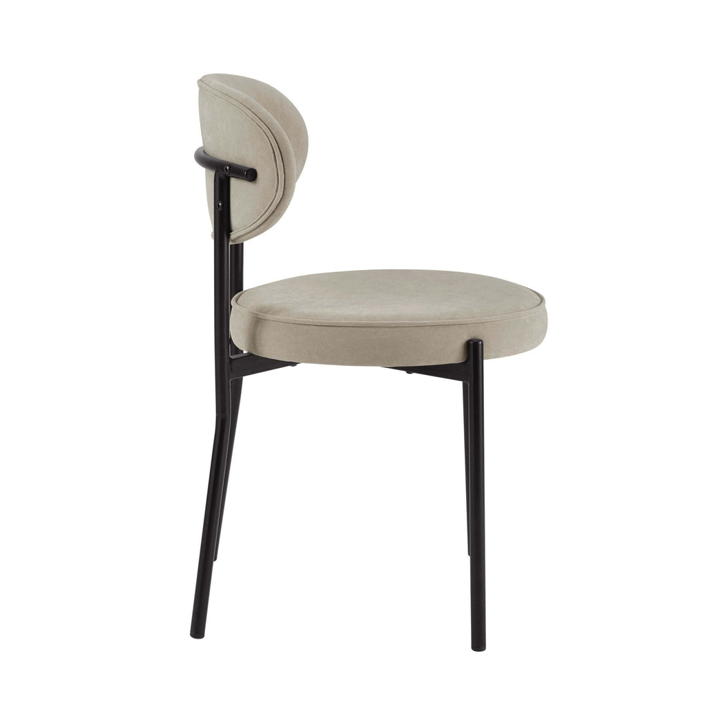 Dusklia - Mia Set of 2 Dining Chairs - Stone