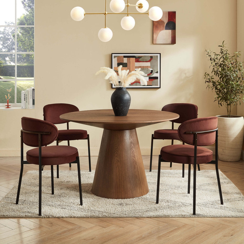 Dusklia - Mia Set of 2 Dining Chairs - Terracotta