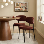 Dusklia - Mia Set of 2 Dining Chairs - Terracotta