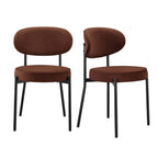 Dusklia - Mia Set of 2 Dining Chairs - Terracotta