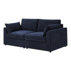 Dusklia - Miami 2 Seater Sofa - Chenille Navy