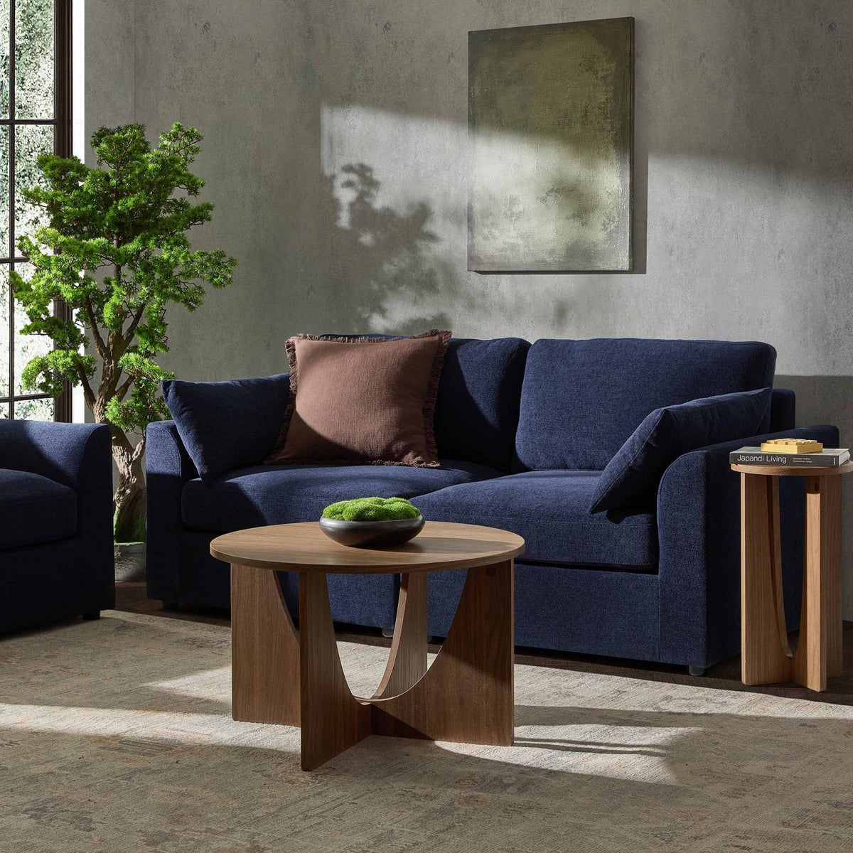 Dusklia - Miami 2 Seater Sofa - Chenille Navy