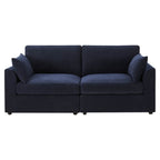 Dusklia - Miami 2 Seater Sofa - Chenille Navy