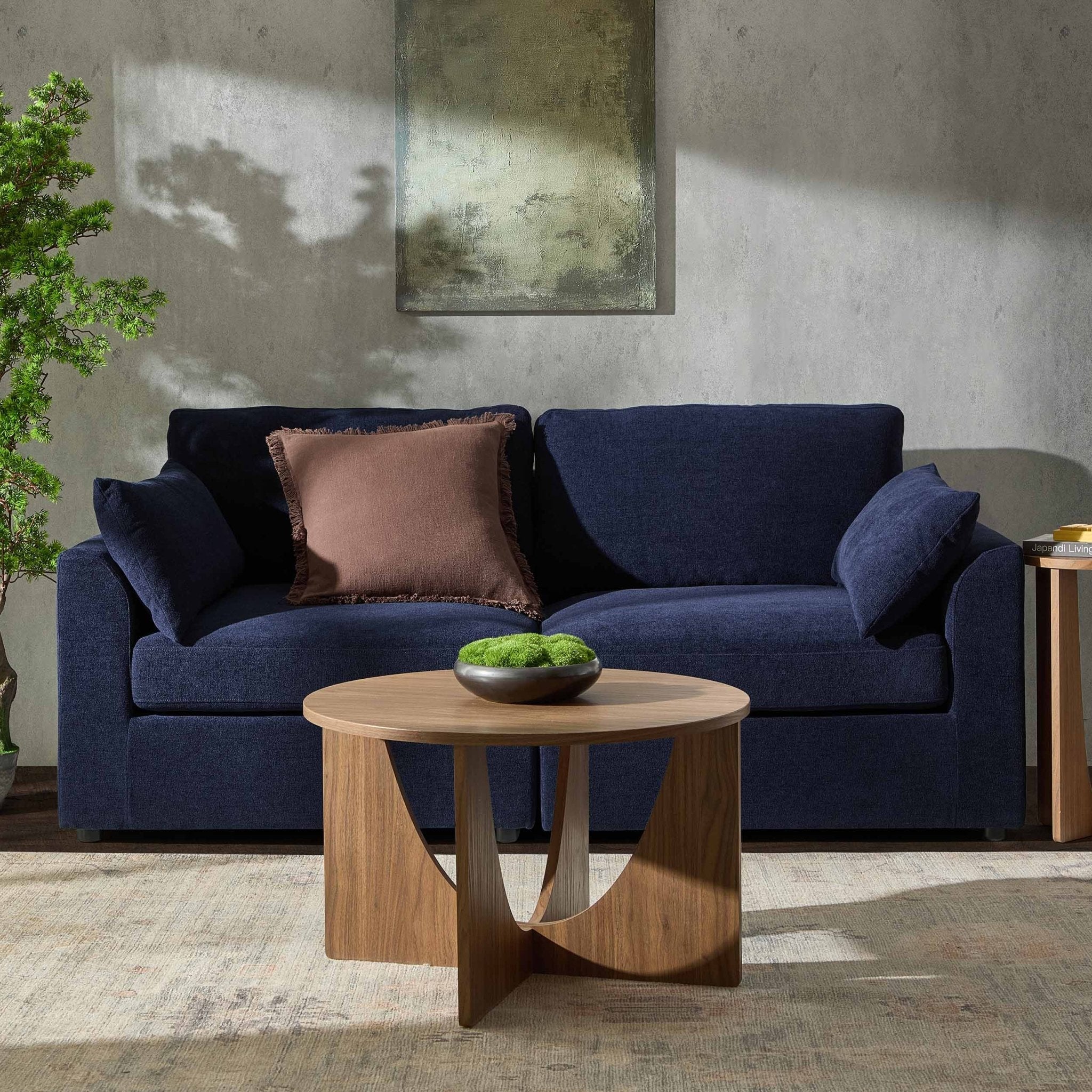 Dusklia - Miami 2 Seater Sofa - Chenille Navy