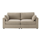 Dusklia - Miami 2 Seater Sofa - Chenille Oatmeal